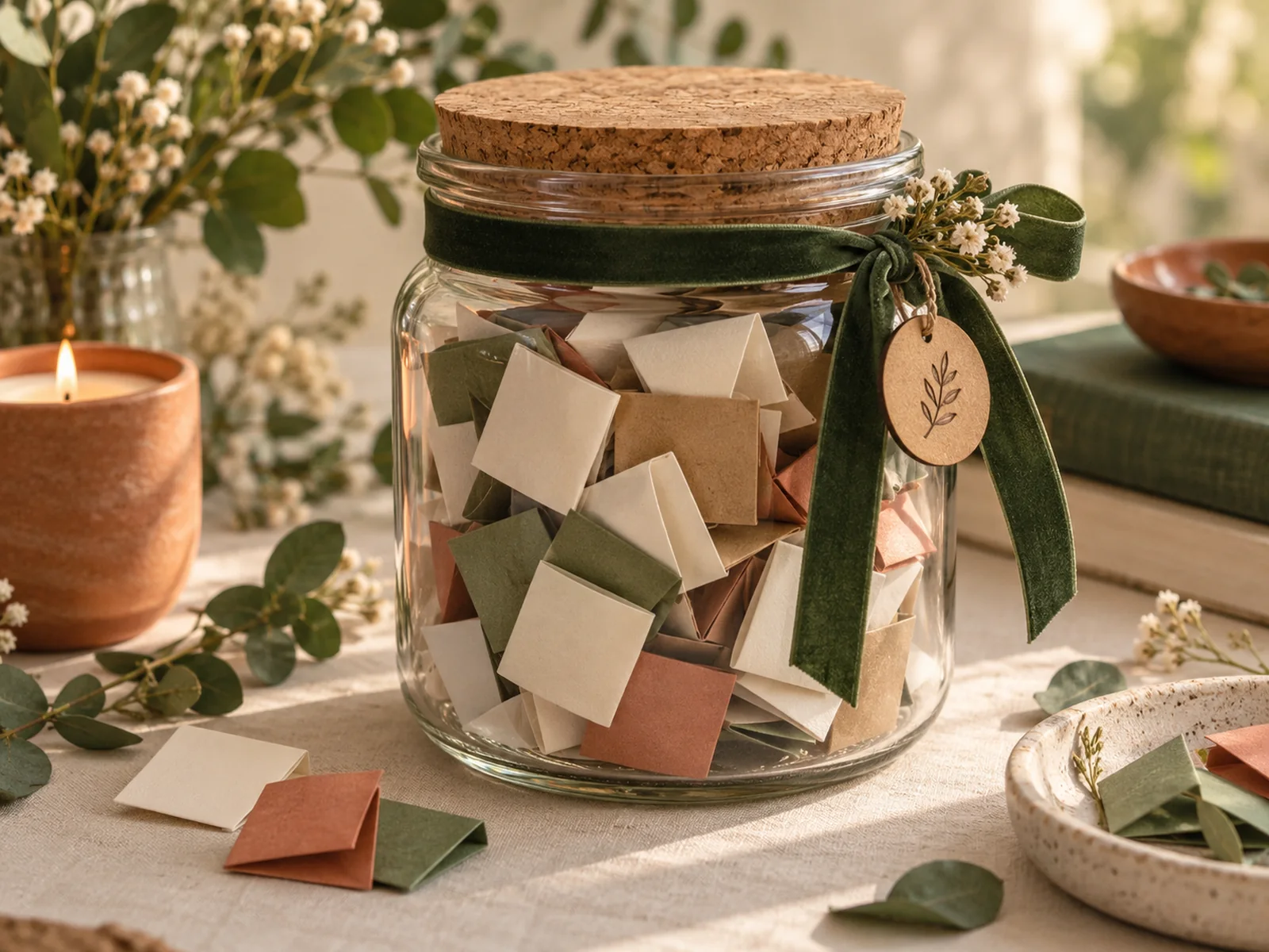 Handmade memory jar